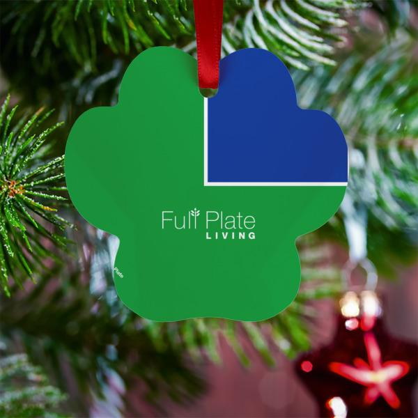 Custom Design - Metal Paw Ornament - Lifestyle