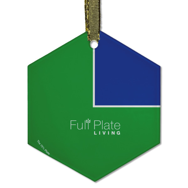 Custom Design - Frosted Glass Ornament - Hexagon