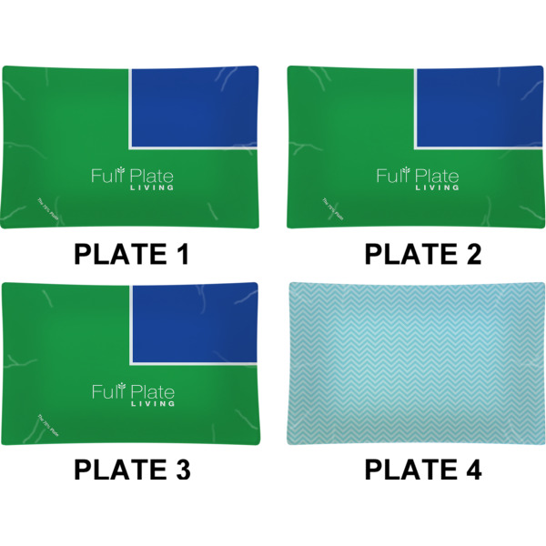 Custom Design - Set of Rectangular Dinner Plates (Approval)