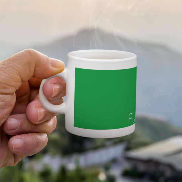 Custom Design - Single Shot Espresso Cup - Lifestyle in Hand