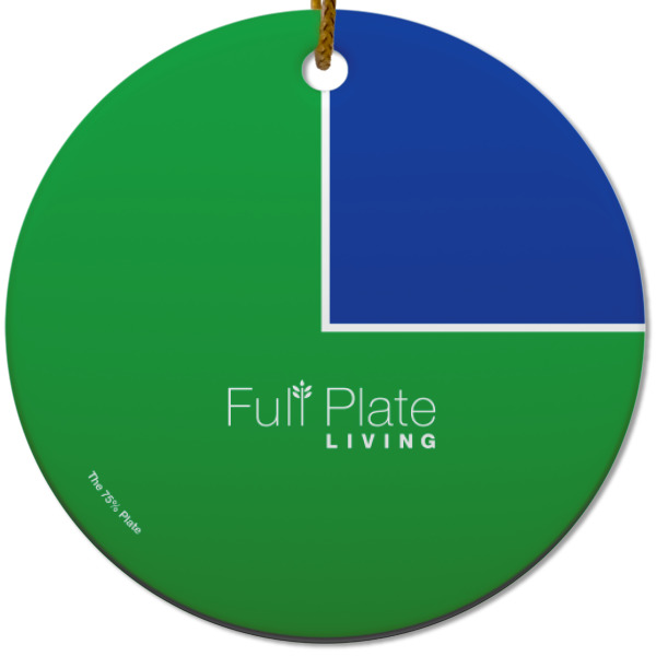 Custom Design - Ceramic Flat Ornament - Circle (Front)