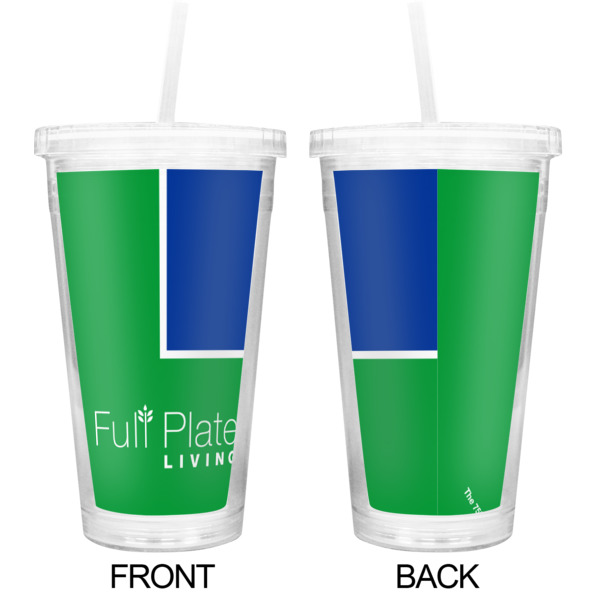 Custom Design - Double Wall Tumbler with Straw - Approval