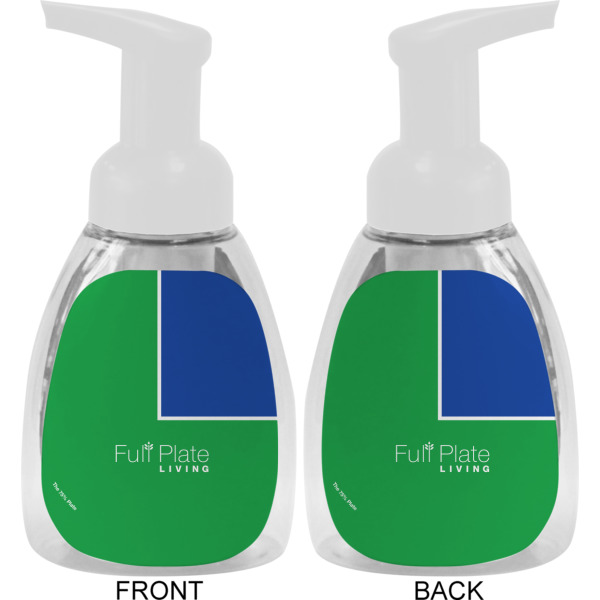 Custom Design - Foam Soap Bottle - White - Front & Back