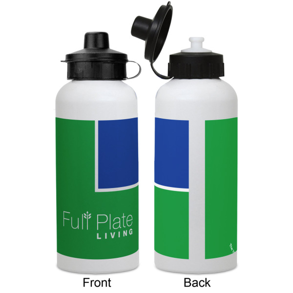 Custom Design - Aluminum Water Bottle - White APPROVAL