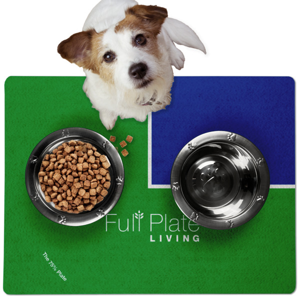 Custom Design - Dog Food Mat - Medium LIFESTYLE