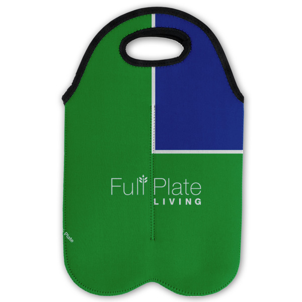 Custom Design - Double Wine Tote - Flat