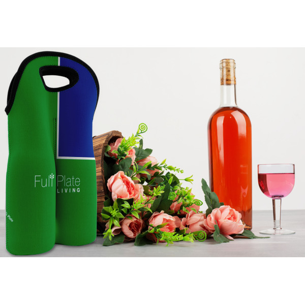 Custom Design - Double Wine Tote - In Context