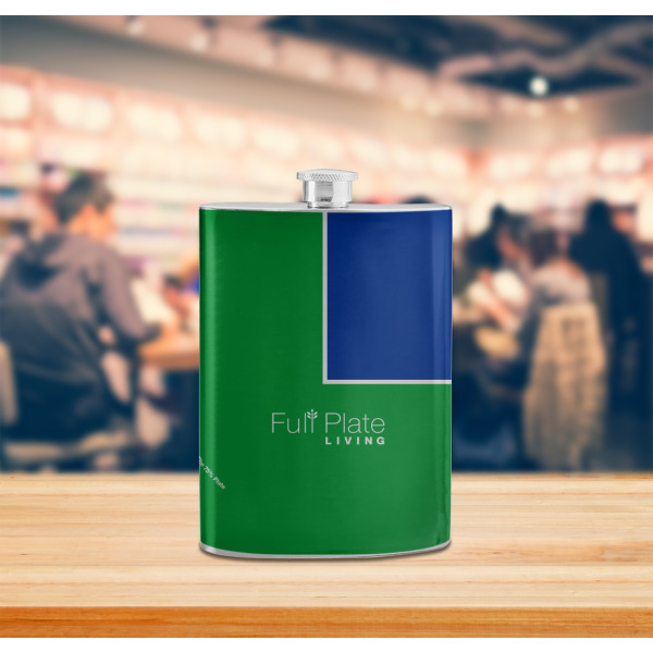 Custom Design - Stainless Steel Flask - LIFESTYLE 2
