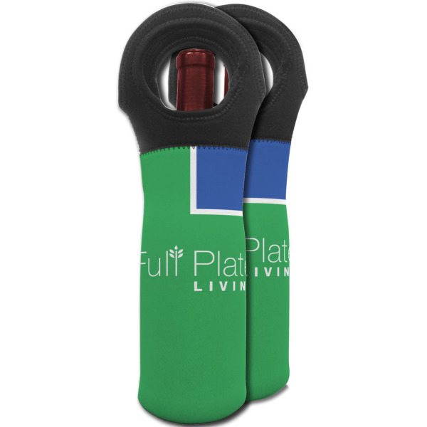 Custom Design - Wine Tote Bag - Two Bags