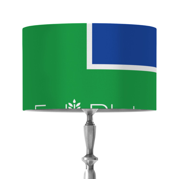 Custom Design - 12" Drum Lampshade - ON STAND (Fabric)