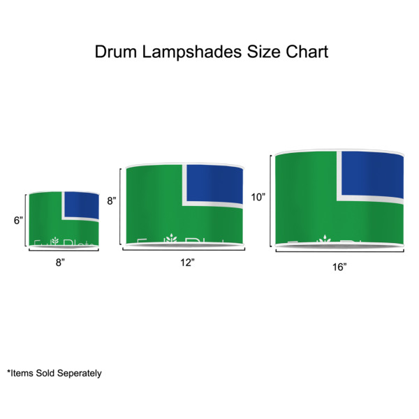 Custom Design - Drum Lampshades - Sizing Chart