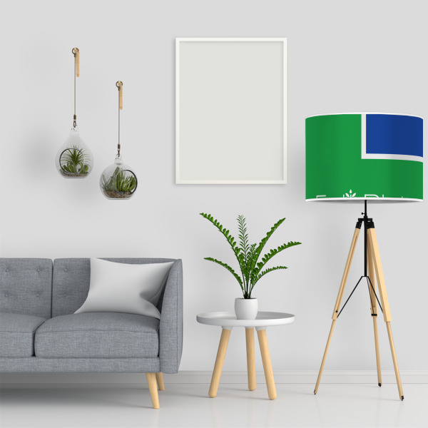 Custom Design - 16" Drum Lampshade - LIFESTYLE