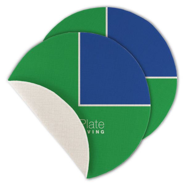 Custom Design - Round Linen Placemats - MAIN (Single Sided)