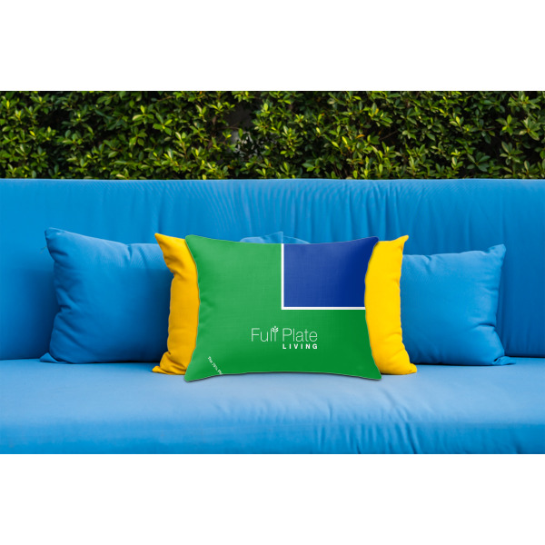 Custom Design - Outdoor Throw Pillow  - LIFESTYLE (Rectangular - 20x14)