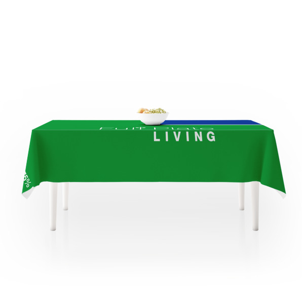 Custom Design - Tablecloths (58"x102") - LIFESTYLE (side view)