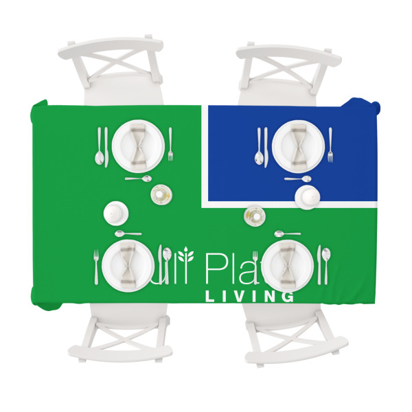 Custom Design - Tablecloths (58"x102") - TOP VIEW (with plates)