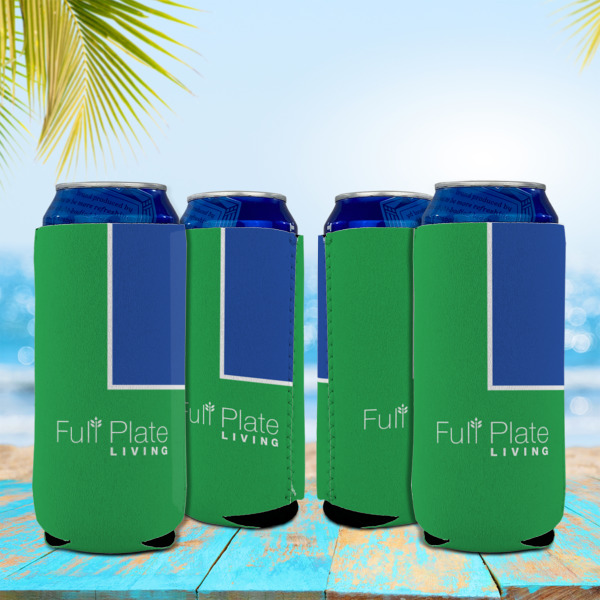 Custom Design - Can Cooler - 16oz - Set of 4 - In Context