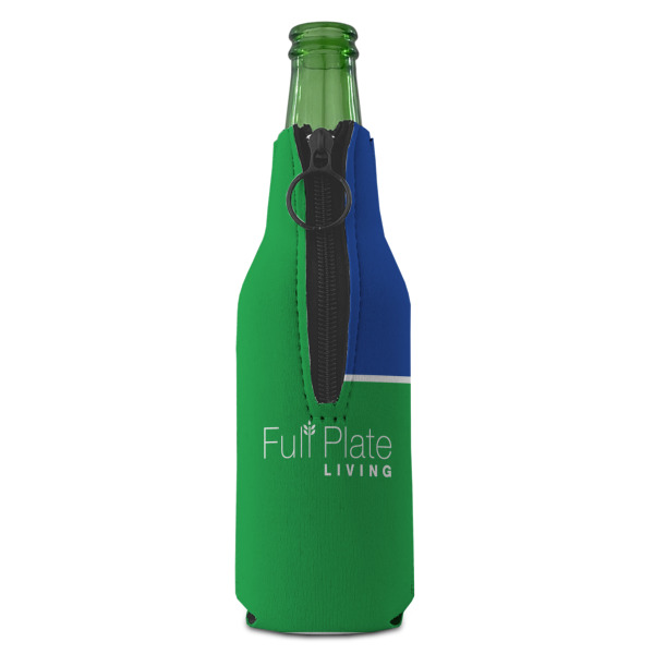 Custom Design - Zipper Bottle Cooler - BACK (bottle)