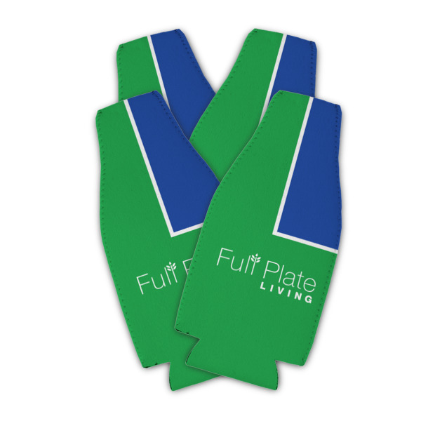 Custom Design - Zipper Bottle Cooler - Set of 4 - Main