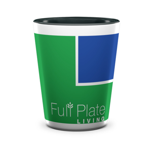 Custom Design - Ceramic Shot Glass - Two Tone - Front