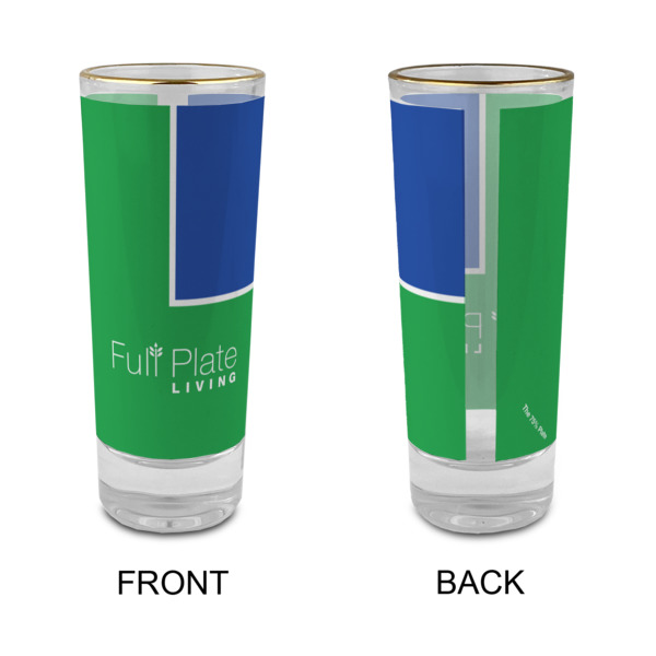 Custom Design - Glass Shot Glass - 2oz - Single - Front & Back