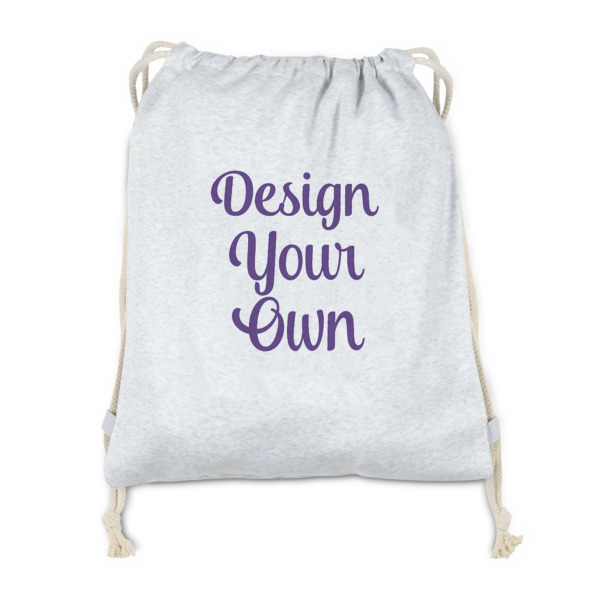 Custom Design Your Own Drawstring Backpack - Sweatshirt Fleece - Double-Sided