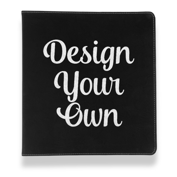 Custom Design - Leather Binder - 1" - Black - Front View