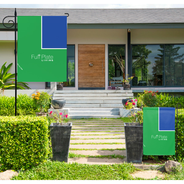 Custom Design - Large and Small Garden Flag - LIFESTYLE