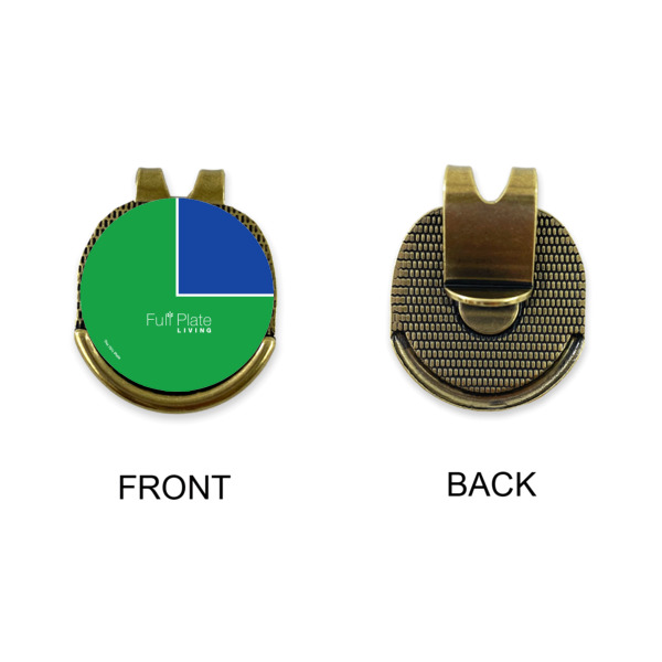 Custom Design - Golf Ball Hat Clip Marker - Apvl - GOLD