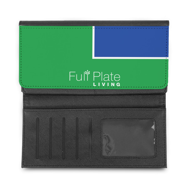 Custom Design - Ladies Wallet - Half Way Open