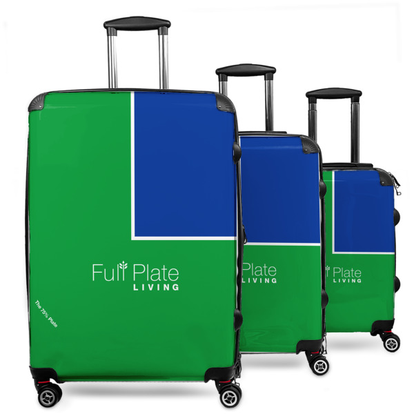 Custom Design Your Own 3-Piece Luggage Set - 20" Carry On - 24" Medium Checked - 28" Large Checked