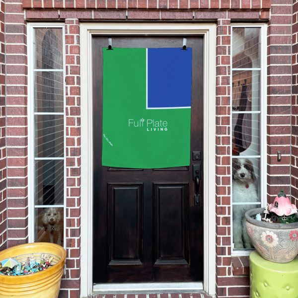 Custom Design - House Flags - Double Sided - (Over the door) LIFESTYLE