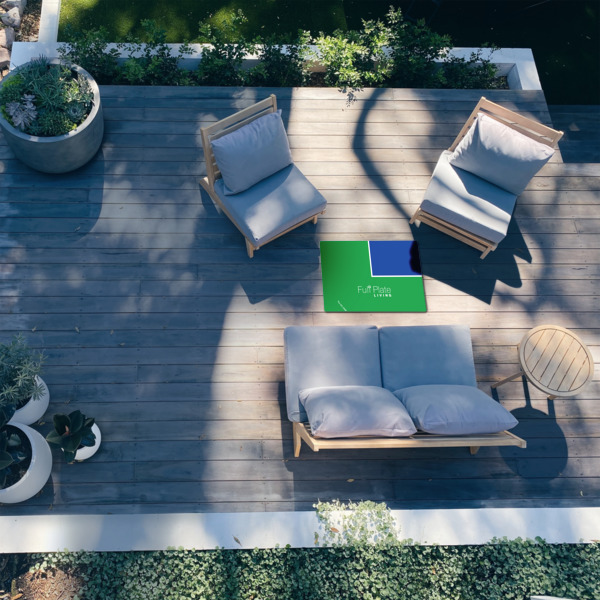 Custom Design - 2'x3' Patio Rug - In Context