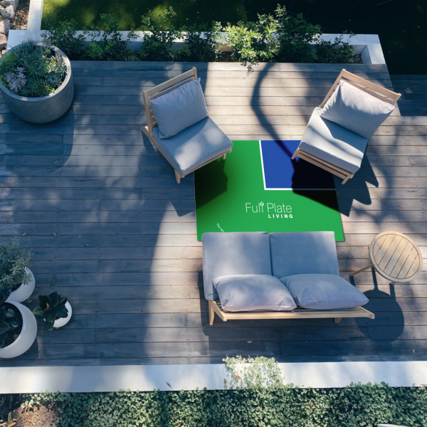 Custom Design - 4'x6' Patio Rug - In context