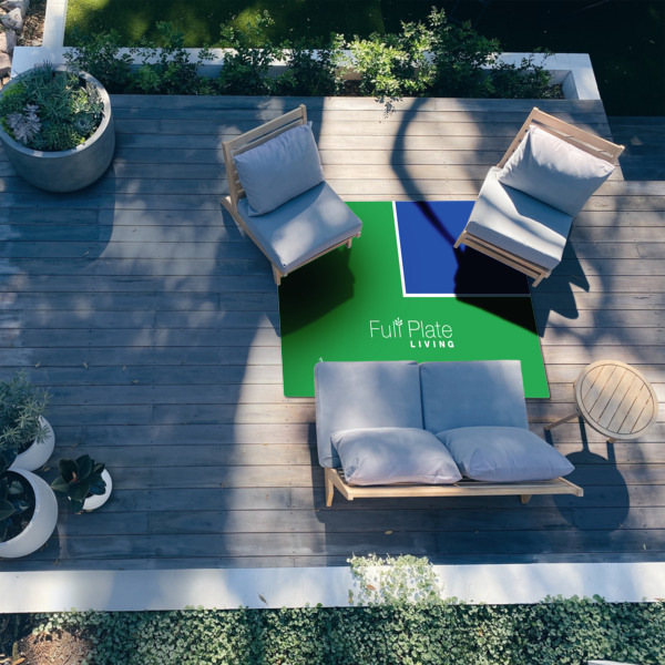 Custom Design - 5'x7' Patio Rug - In context