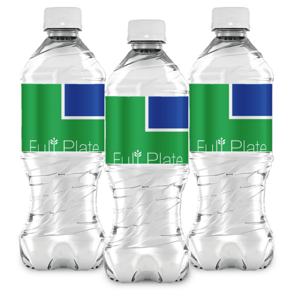 Custom Design - Water Bottle Labels - Front View
