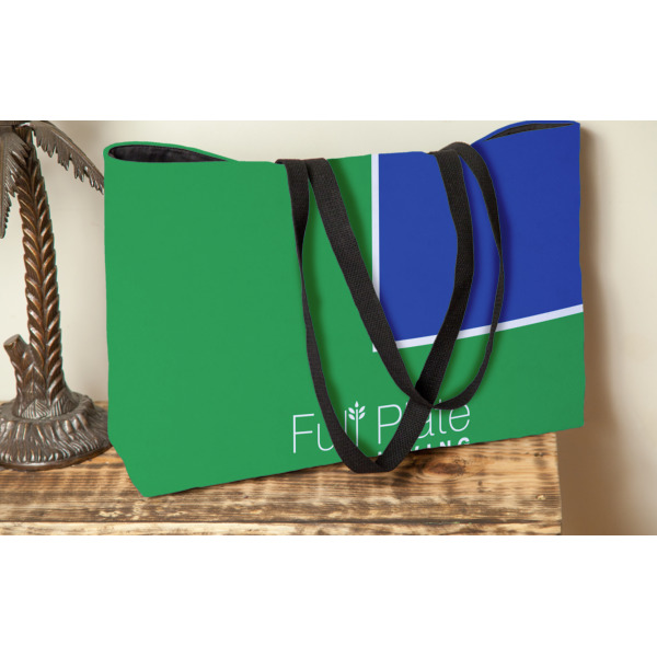 Custom Design - Tote w/Black Handles - Lifestyle View