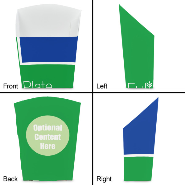 Custom Design - French Fry Favor Box - Front & Back View