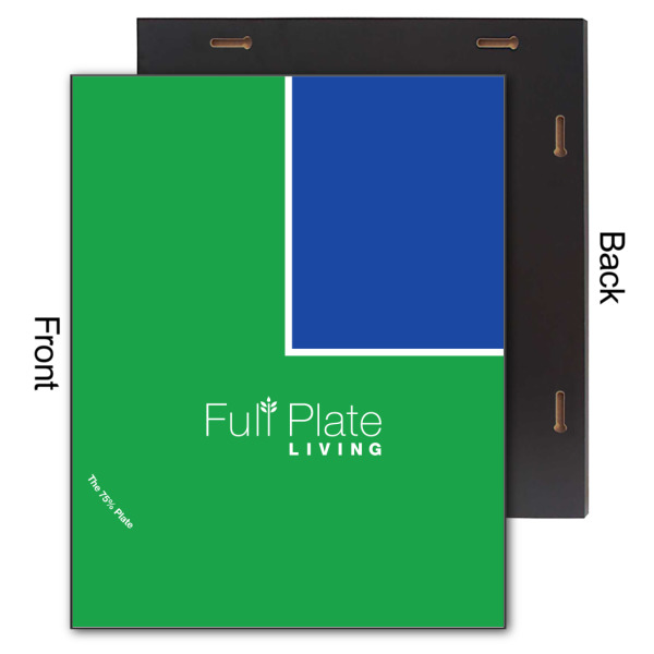 Custom Design - 11x14 Wood Print - Front & Back View