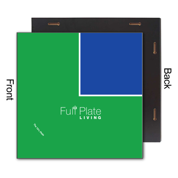 Custom Design - 12x12 Wood Print - Front & Back View