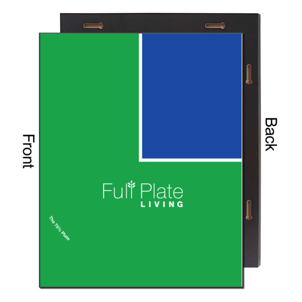 Custom Design - 16x20 Wood Print - Front & Back View