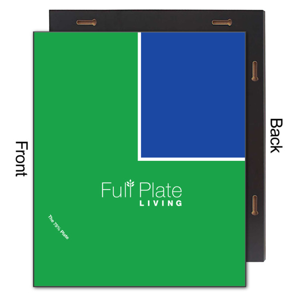 Custom Design - 20x24 Wood Print - Front & Back View