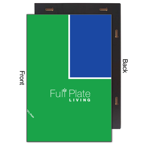 Custom Design - 20x30 Wood Print - Front & Back View