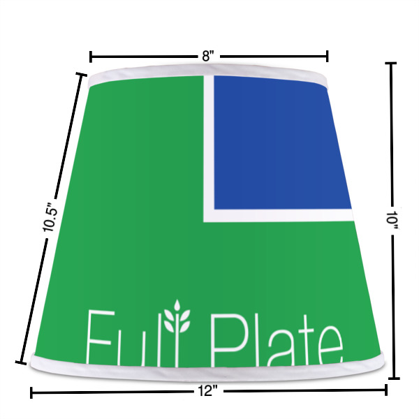 Custom Design - Poly Film Empire Lampshade - Dimensions