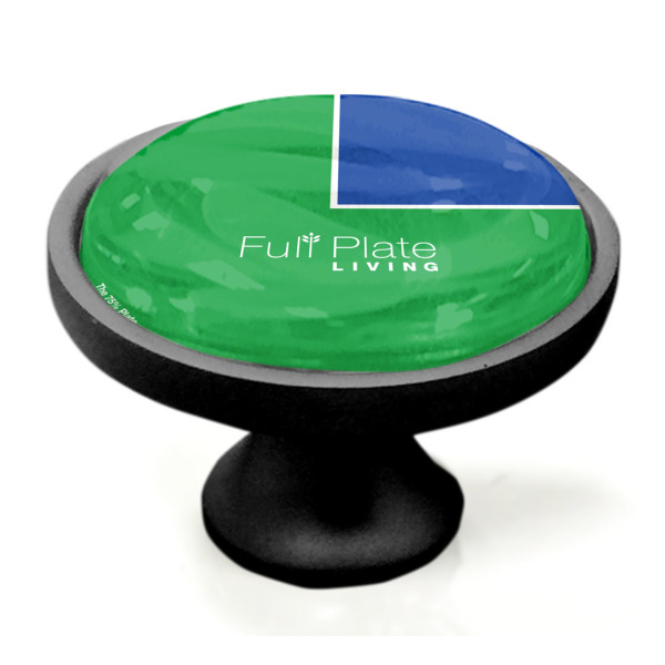 Custom Design - Black Custom Cabinet Knob (Side)