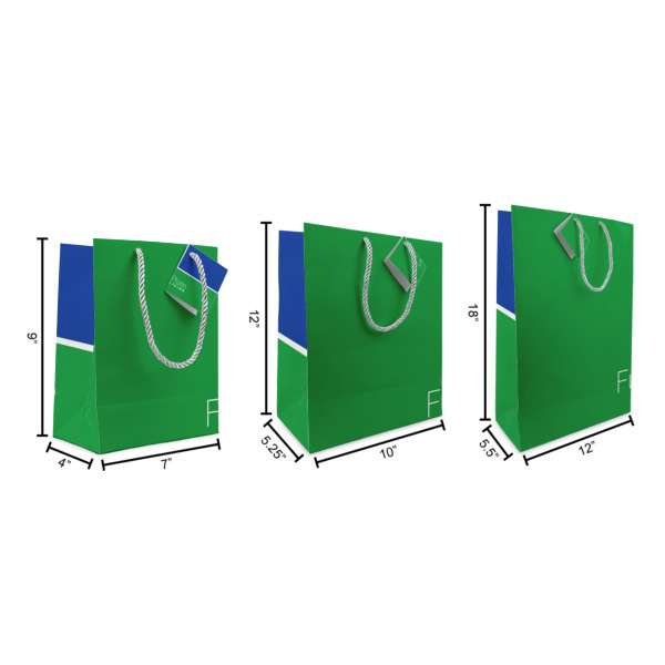 Custom Design - Gift Bags - All Sizes - Dimensions