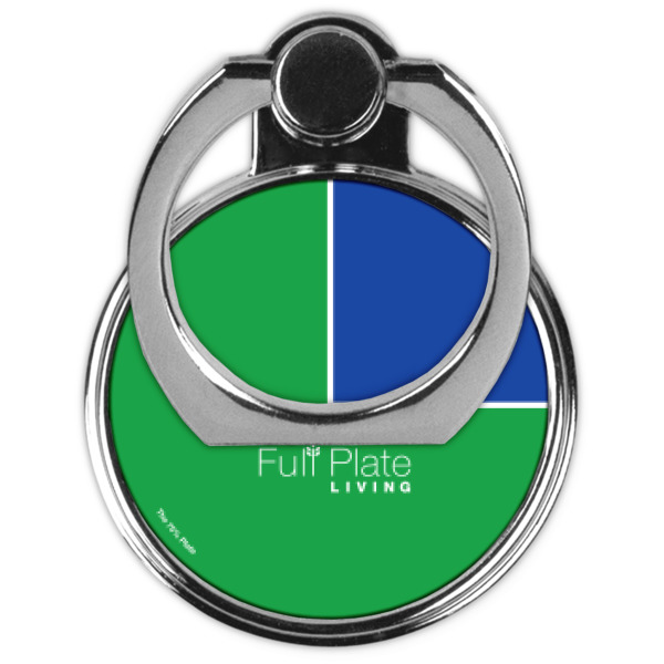 Custom Design - Cell Phone Ring Stand & Holder - Front (Collapsed)