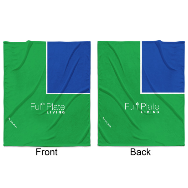 Custom Design - Minky Blanket - 50"x60" - Double Sided - Front & Back