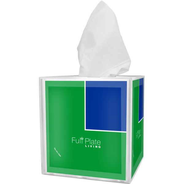 Custom Design - Tissue Box Cover - Angled View