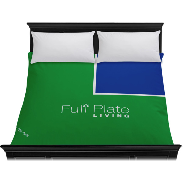 Custom Design - Duvet Cover - King - On Bed - No Prop